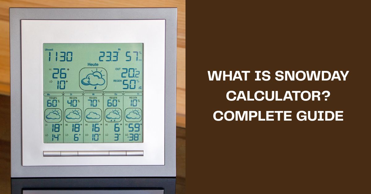 Feature image showing how the Snowday Calculator predicts school closures using weather data.